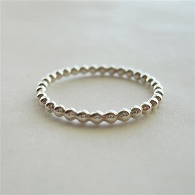 Silver Bead String Stacker